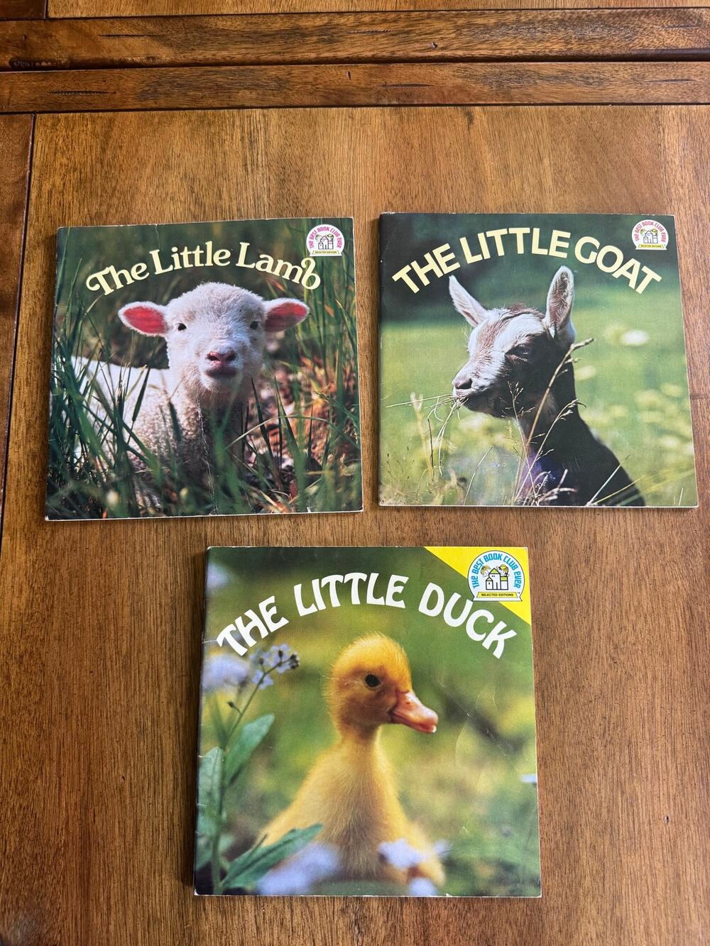 Vintage Random House Pictureback Farm Animal Books Lot Lamb Goat Duck